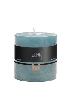 Candela Cilindrica J-Line Azzurra 64h Ø10 cm