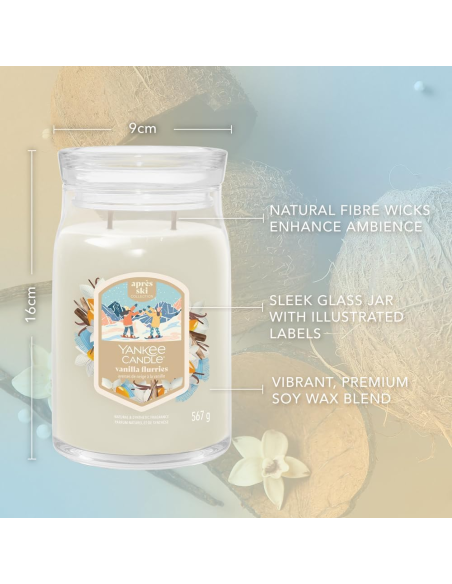 Yankee Candle Vanilla Flurries Candela Grande 567 g