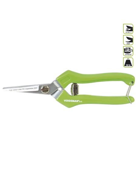Forbice Raccolta Verdemax 4145 Acciaio SK5 per Orto e Vigna