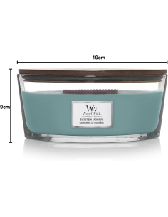WoodWick Evergreen Cashmere Candela con Stoppino in Legno 2