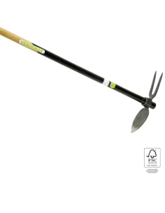 Verdemax Zappetta Bidente con Manico in Legno FSC