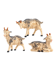 Set 3 Caprette Fontanini Presepe 9,5 cm | Febo Garden