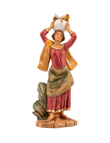 Donna con Fagotto Fontanini Presepe 19 cm | Febo Garden