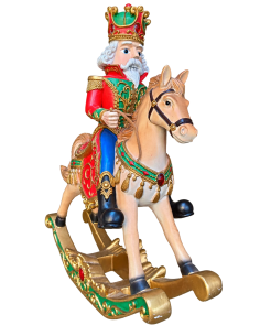 Schiaccianoci con Cavallo a Dondolo 40 cm | Febo Garden