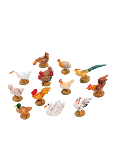 Set 12 Gallinacei Fontanini Presepe 10 cm | Febo Garden