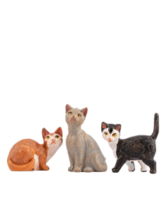 Set 3 Gatti Fontanini Presepe 19 cm | Febo Garden