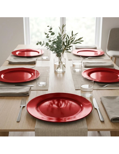Sottopiatto Rosso 33 cm Koopman PP | Febo Garden