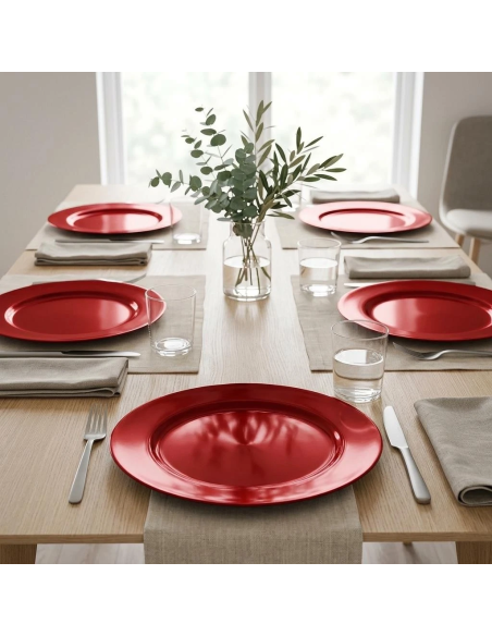Sottopiatto Rosso 33 cm Koopman PP | Febo Garden