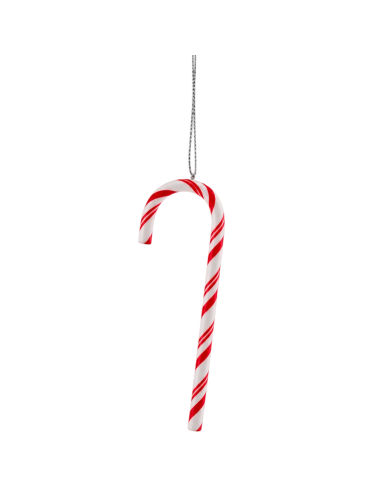 EDG Addobbo Candy Cane H 11,5 cm Bianco Rosso