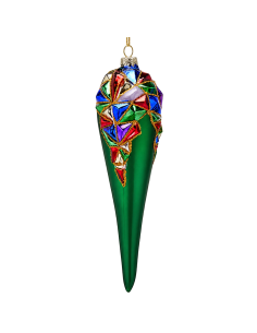 EDG Addobbo Fuso Arlecchino H 20 cm Verde | Febo Garden