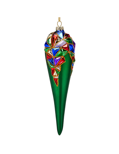 EDG Addobbo Fuso Arlecchino H 20 cm Verde | Febo Garden