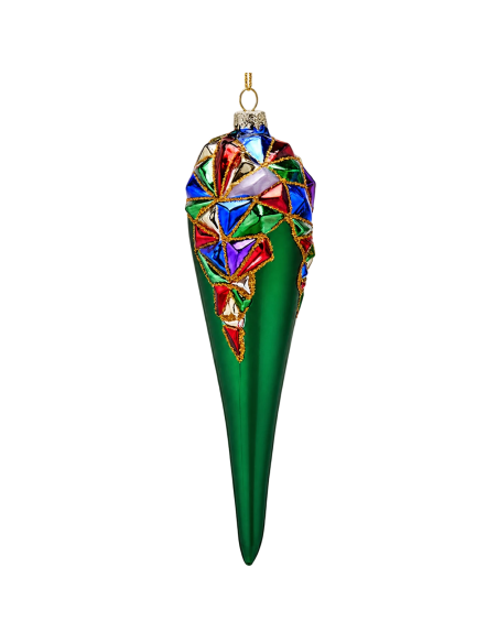 EDG Addobbo Fuso Arlecchino H 20 cm Verde | Febo Garden