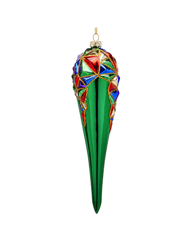 EDG Addobbo Fuso Arlecchino H 20 cm Verde | Febo Garden