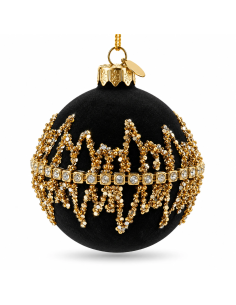 Sfera Luxury Nero Bizzotto in Vetro Ø10 cm | Febo Garden