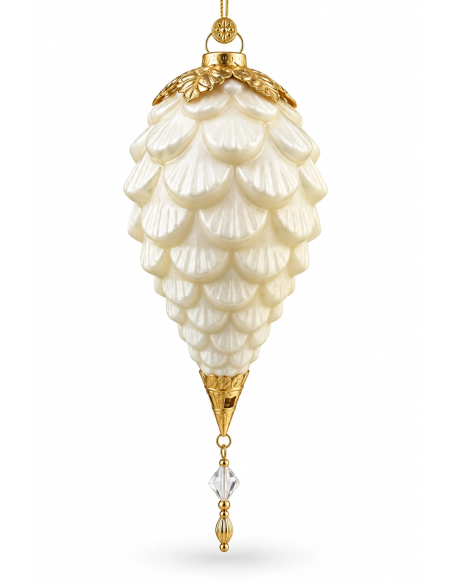 Pendaglio Blaze Goccia Bianco Bizzotto H37 cm | Febo Garden