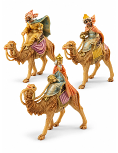 Set 3 Re Magi su Cammello Presepe 4 cm Fontanini | Febo Garden