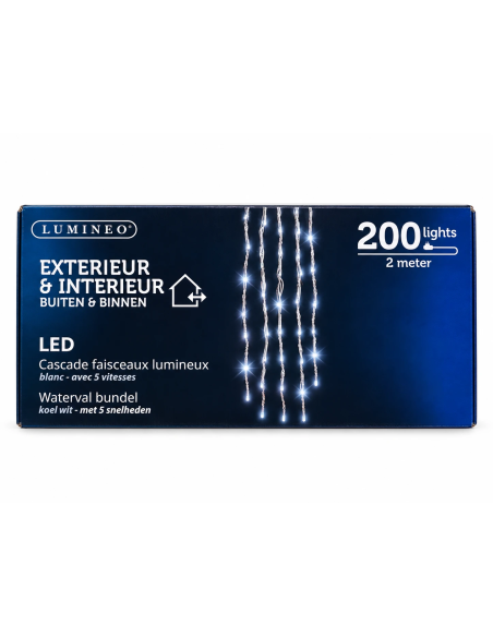 Cascata Luminosa LED Esterno 2 m Kaemingk | Febo Garden
