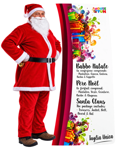 Costume Babbo Natale Adulto 5 Pezzi General Trade | Febo Garden