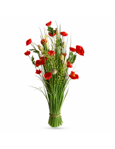Fascio Papaveri Artificiali Rossi 70 cm | Febo Garden
