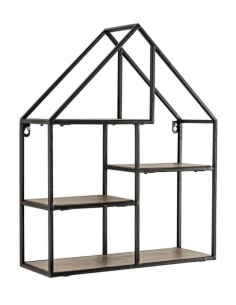 Mensola da Parete Shape Casa 4 Ripiani 40x50 cm
