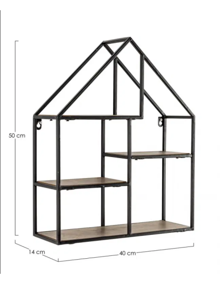 Mensola da Parete Shape Casa 4 Ripiani 40x50 cm