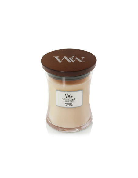Candela WoodWick White Honey con Stoppino in Legno | Febo Garden