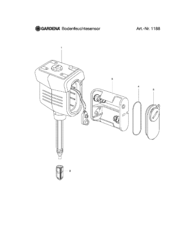 Tester di Umidità GARDENA 1188-20 per Irrigazione
