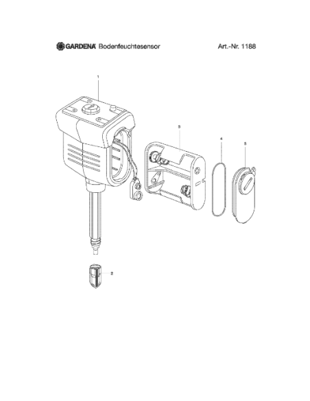Tester di Umidità GARDENA 1188-20 per Irrigazione