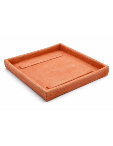Sottovaso Quadrato Terracotta 40x40 cm | Febo Garden