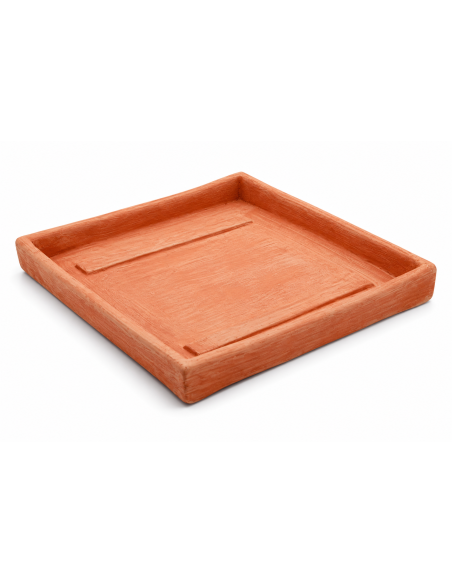 Sottovaso Quadrato Terracotta 40x40 cm | Febo Garden