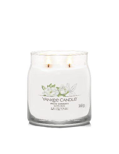 Yankee Candle White Gardenia Candela Media Signature 368 g