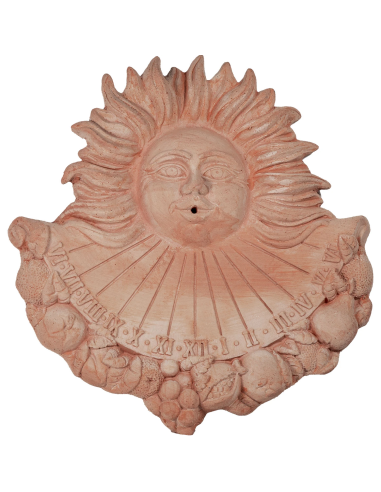 Meridiana Frutta in Terracotta Antico Mestiere CM 34