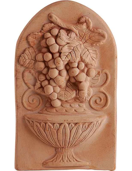 Pannello Uva in Terracotta Antico Mestiere CM 38