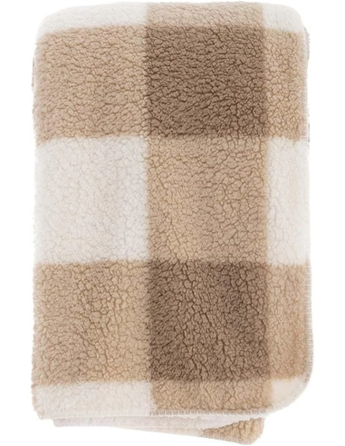 Plaid Sherpa 410GSM Bianco Beige 140x170 cm Blanc MariClo’