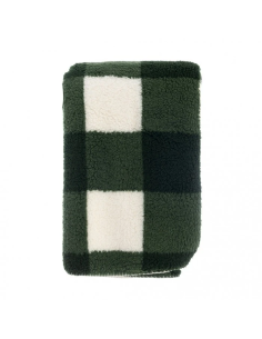 Plaid Sherpa Verde e Bianco Blanc MariClo’ 140x170 cm