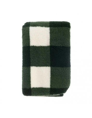 Plaid Sherpa Verde e Bianco Blanc MariClo’ 140x170 cm