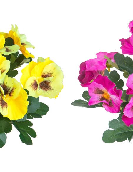 Cespuglio Viole Artificiali 32 cm Assortito Bianchi Dino