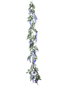 Ghirlanda Glicine Artificiale 180 cm Lilla Bianchi Dino