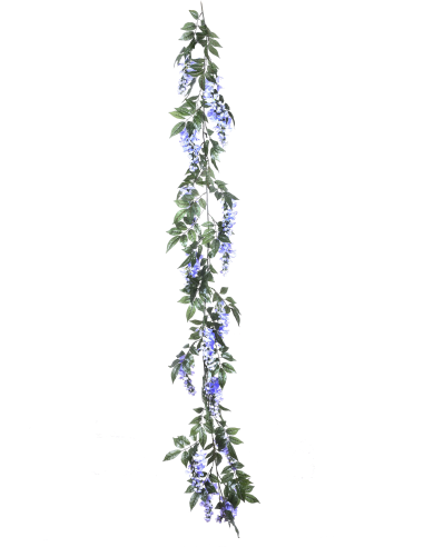 Ghirlanda Glicine Artificiale 180 cm Lilla Bianchi Dino