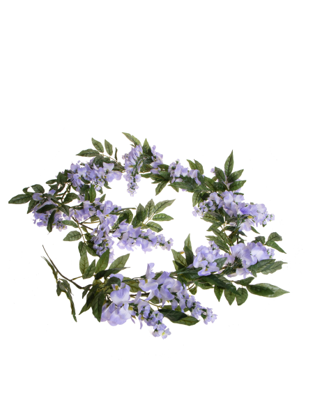 Ghirlanda Glicine Artificiale 180 cm Lilla Bianchi Dino