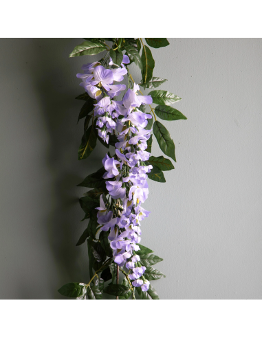 Ghirlanda Glicine Artificiale 180 cm Lilla Bianchi Dino