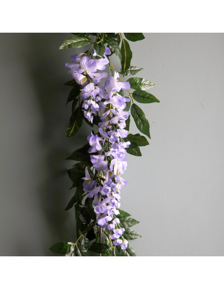 Ghirlanda Glicine Artificiale 180 cm Lilla Bianchi Dino