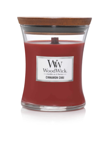 WoodWick Cinnamon Chai Candela Media 275 g