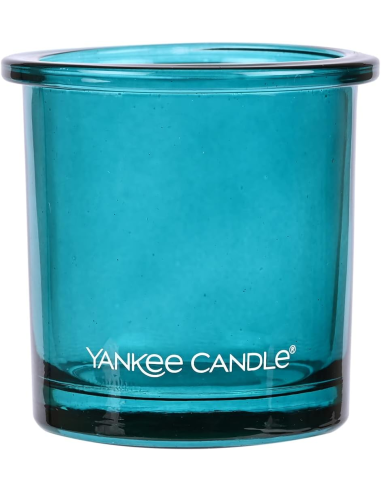 Yankee Candle Porta Candela Teal in Vetro 7 cm | Febo Garden