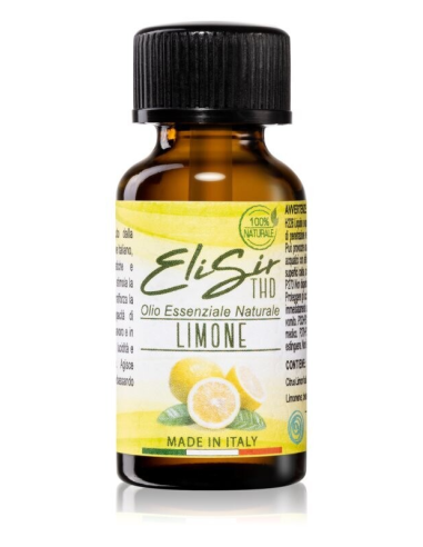 THD ELISIR Olio Essenziale Naturale di Limone, 15ml, 100% Naturale, Made in Italy