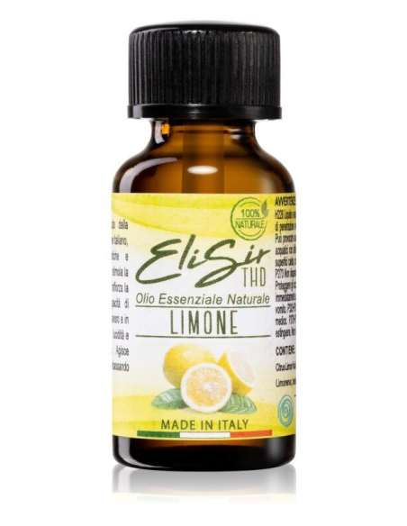 THD ELISIR Olio Essenziale Naturale di Limone, 15ml, 100% Naturale, Made in Italy