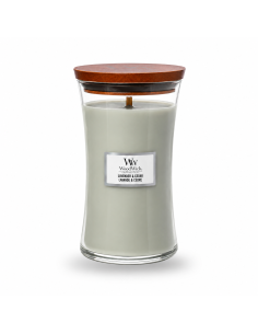 WoodWick Lavender & Cedar Candela Grande con Stoppino in Legno