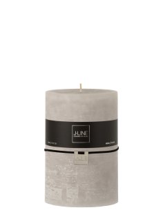 Candela Cilindrica Grigio Chiaro J-Line XL 15 cm