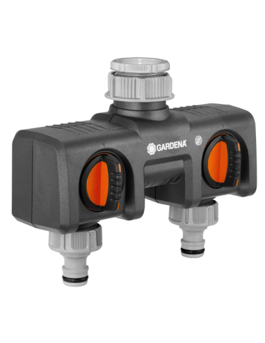 Gardena Distributore a 2 Vie per Rubinetto