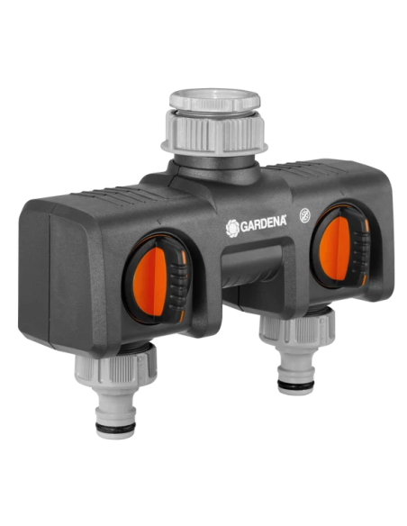 Gardena Distributore a 2 Vie per Rubinetto